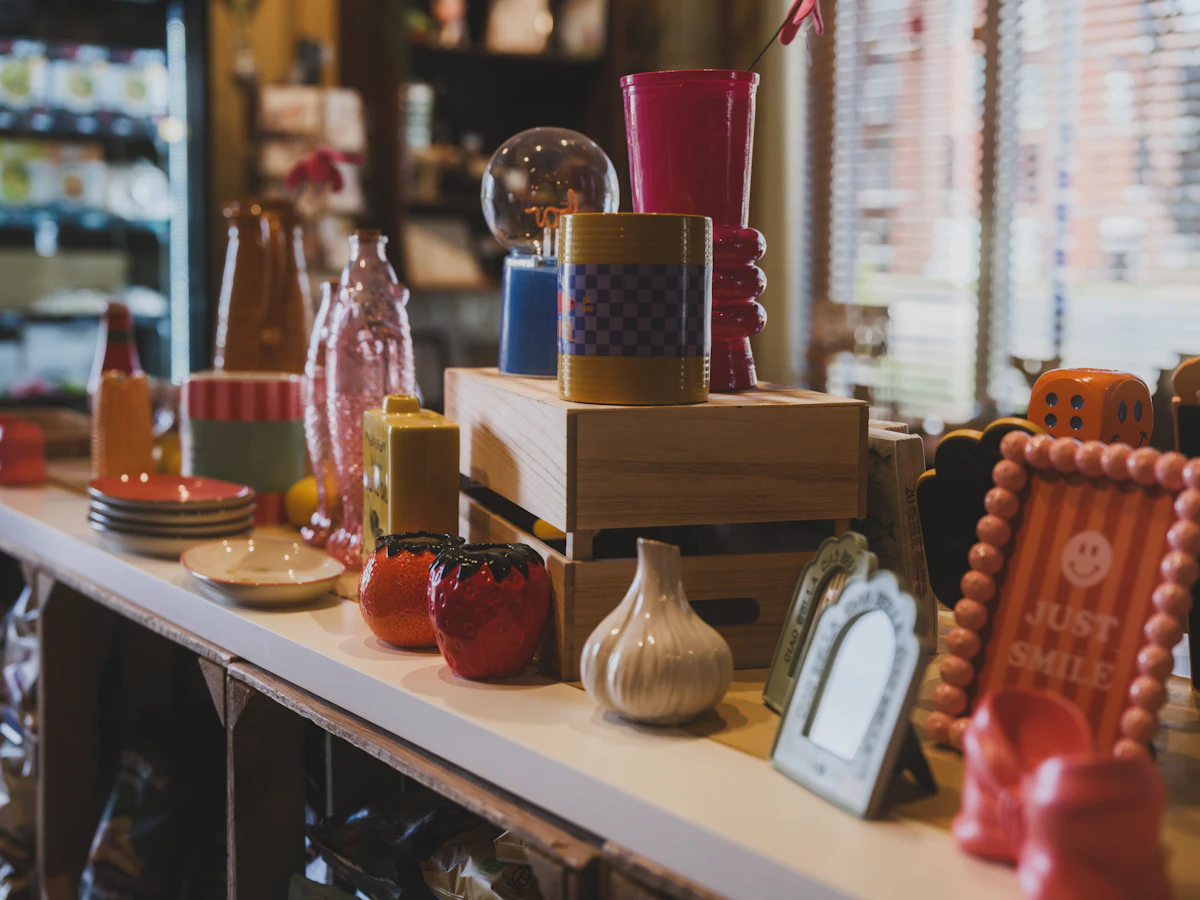 Home goods products displayed in a retail store